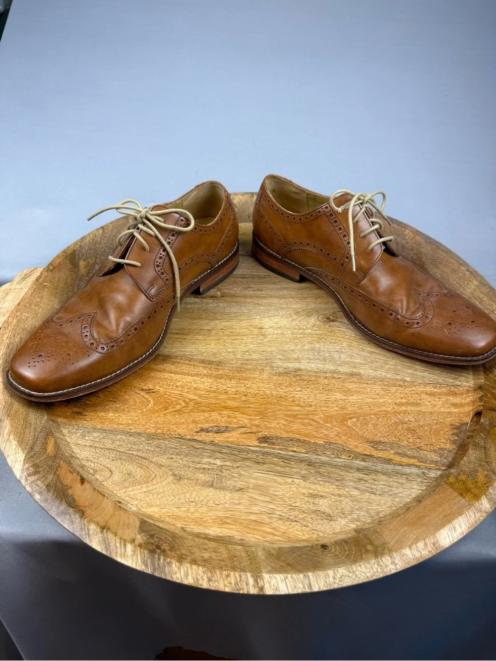 Cole Haan Brown Leather Wingtip Oxfords Men’s 10.5 Wide Dress Shoes